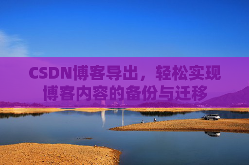 CSDN博客导出，轻松实现博客内容的备份与迁移